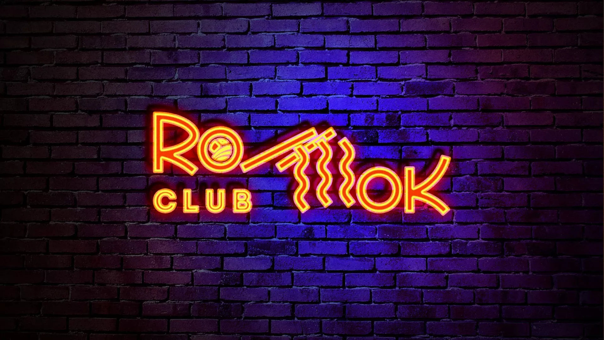 Разработка интерьерной вывески суши-бара «Roll Wok Club» в Нижнем Ломове